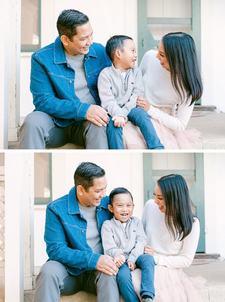 Laughter and fun Family portrait at Los Penasquitos by Amy Huang Photography